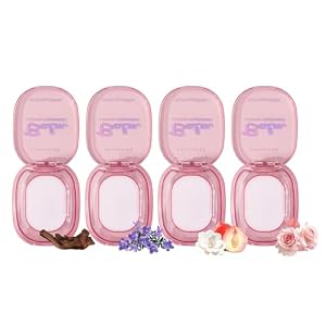 4Pcs Solid Perfume, Portable Pocket Balm Perfume For Travel Use,Apply Topically For A Unique Body Scent. Apply To Wrists, Behind Ears And Collarbones,Travel Size With 4 Unique Scents