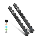 2-in-1 Electric Arc Lighter - Rechargeable, Flexible Neck, Flameless, USB Lighters for Candle, Aromatherapy, Camping, BBQ, Gas Stoves (Obsidian Black)