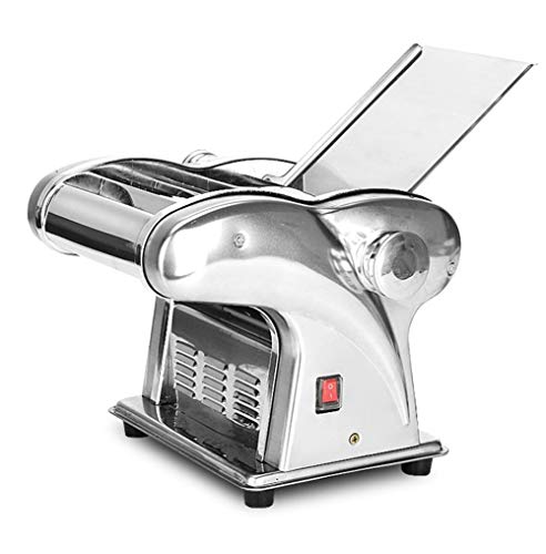 Hengwei Pasta Maker,3 Noodle Knife 110V Electric Noodle Press Machine Spaghetti Pasta Maker Commercial Stainless Steel Dough Cutter Dumplings Roller Noodles Hanger,6 Speed Adjustable Thickness Setting #TOP1