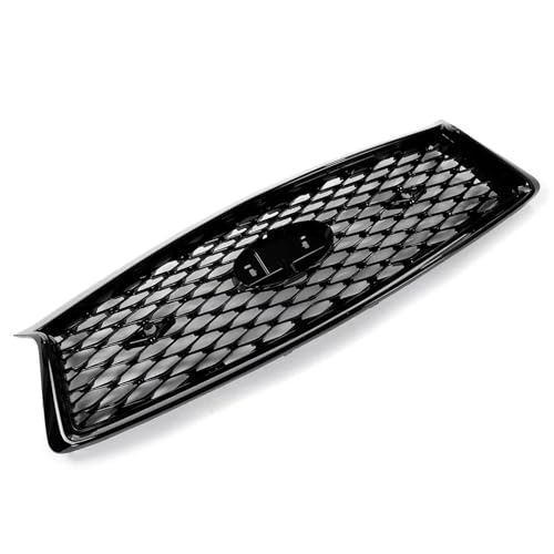 Grille Course Pare-choc Supérieur Infiniti Q50 2018-2022 Calandre Finition Mesh Noir Brillant