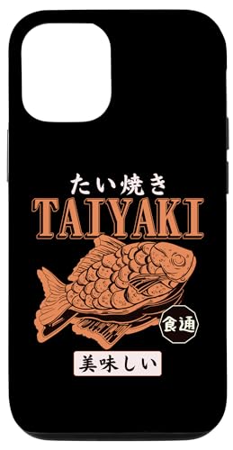 Coque pour iPhone 14 Pro Streetwear japonais Taiyaki Fish Cake Kanji Pop Art