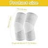 WUSJCOF Ginocchiera in bambù con compressione, 1 paio, ortopedica elasticizzata, fascia per supporto e sollievo per dolori articolari, e slogature, ambidestra, adatta a uomini e donne (XL) (Grigio)