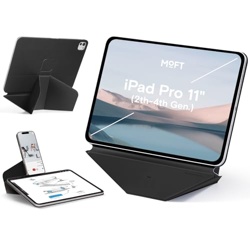 MOFT Dynamic Folio Tablet Stand for Desk Compatible with iPad Pro 11" (4th 2022 | 3rd 2021 | 2nd 2020), Slim Magnetic Tablet Holder Case with 20+ View