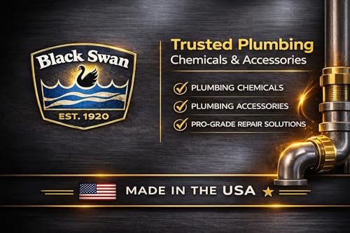 Image of Black Swan All Purpose Pipe Dope, Pro-Grade Pipe Thread Sealant, Soft-Set, High Viscosity, Low Odor, for All Piping Types with Bottle Brush Cap, Yellow, 1 /2 Pint