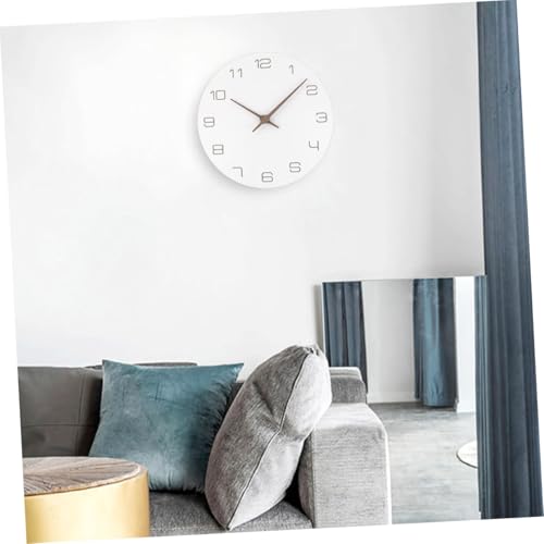 Horloge murale en bois decorative avec mecanisme silencieux pour maison - 5