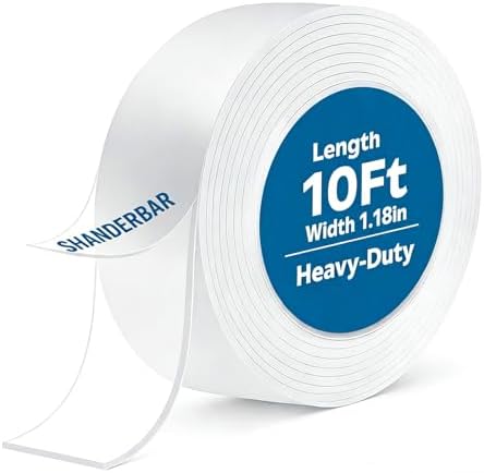 Nano Tape Double Sided Heavy Duty - 9.8FT No Residue, Washable, Traceless