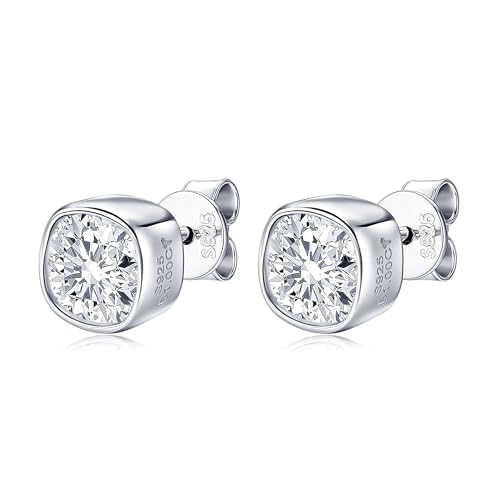 EONFUN 1CT NbV AbTiCg X^bhsAX D J[ 6x6mm NbVJbg AbTiCg 925X^[OVo[ X^bhCO jp av[g, X^[OVo[, AbTiCg