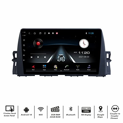 Image of 9 Inch Android Car Stereo for Renault Kiger | 2GB RAM /32GB ROM | Full HD Touch Display | WiFi | GPS | Bluetooth | SWC | Reverse Camera & Frame Included | Plug & Play | 1 Year Warranty