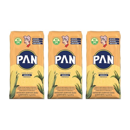 Premium Pre-Cooked Yellow Corn Flour - 1kg (Pack Of 3) | Gluten-free and all-natural | Convenient pre-cooked formula | Authentic Corn Flavour | Consistent quality | Versatile usage
