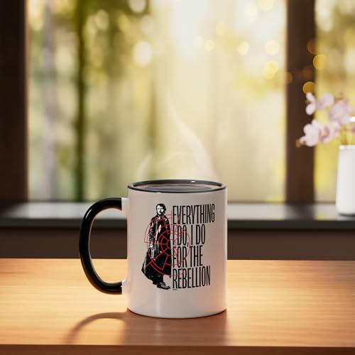 Star Wars Andor taza cerámica negra y blanca 11 oz miniatura 3