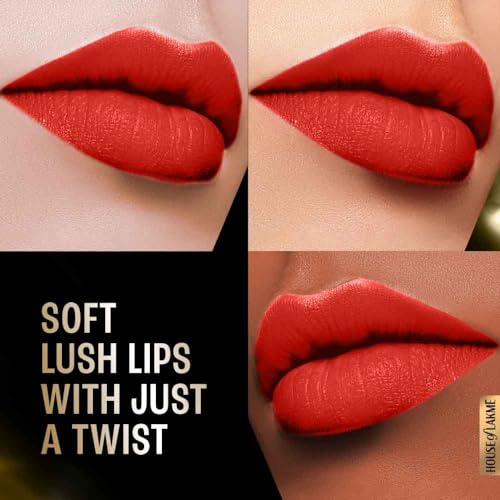 Image of Lakme Cushion Matte Lipstick, Red Rose, 4.5 g (Pack of 2)