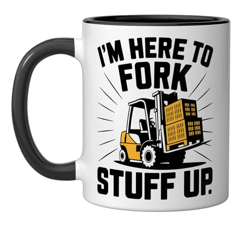 Taza de cerámica 11 oz para conductor de montacargas miniatura 1