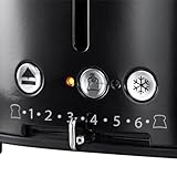 Russell Hobbs 21681-56 Toaster Retro Classic Noir, Retro Countdown-Anzeige, Schnell-Toast-Technologie, 1300 Watt, schwarz - 5