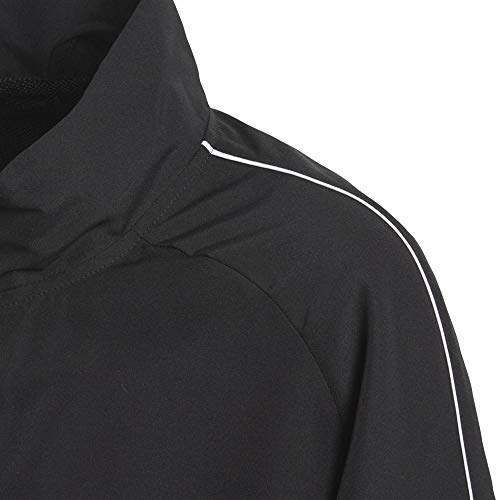 adidas Core 18 Duffle-Coat Veste Mens, Black/White, XS - Image 5