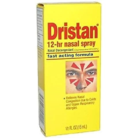 Dristan 12-Hr Decongestant Nasal Spray,0.5 Fl Oz (Pack of 6) Cover