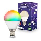 Objet connecté - Ampoule connectee - Ampoule LED connectée - Ampoule connectée E27 - Ampoule Alexa et Google Home - Ampoule Color Bulbby R - 5 Watts - 16 millions de couleurs