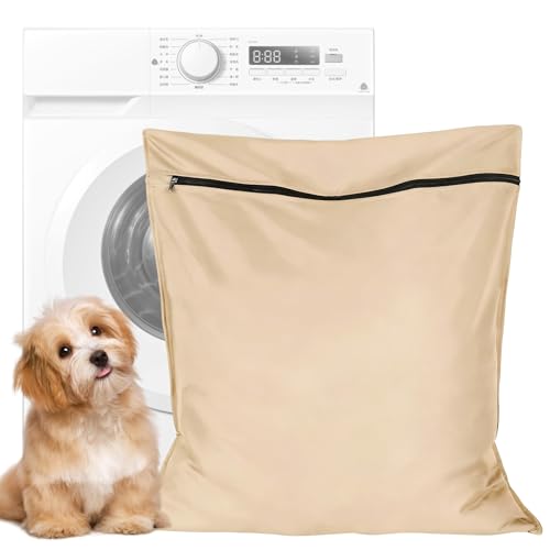 Pet Laundry Bag 60x70cm (23.6x27.6") Beige, Anti-Hair Blocki