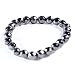 AIMANTIX - Bracelet Hématite Magnétique Homme et Femme Grosses Billes - Bracelet Aimant à Facettes - Apporte de l'Energie et de l'apaisement - Allie Les vertus des Minéraux et des Aimants