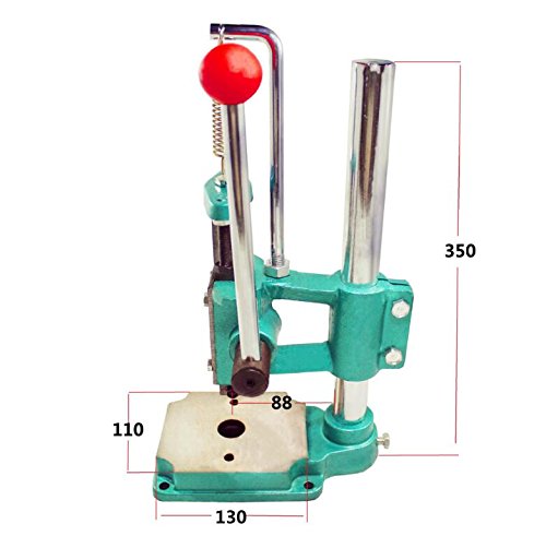 Nw Manual Press Puncher Hand Punching Machine Manual Punch Punching Press Hand Machine Punch Tool Hole-Punch Machine (Square, No Clamping Chuck) #TOP3