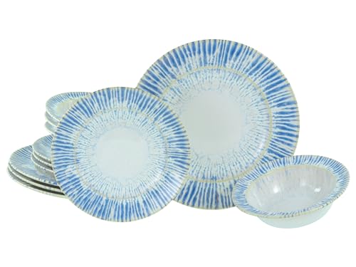 Service de vaisselle 12 pièces CreaTable Rondo Summertime en grès chic - 2