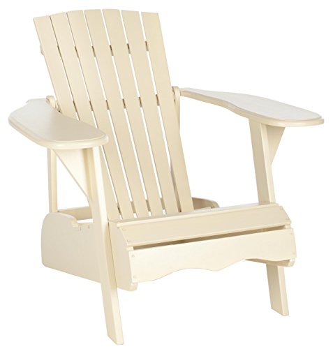 Safavieh Outdoor Living Collection Mopani Adirondack Arm Chair, Off-White #TOP1