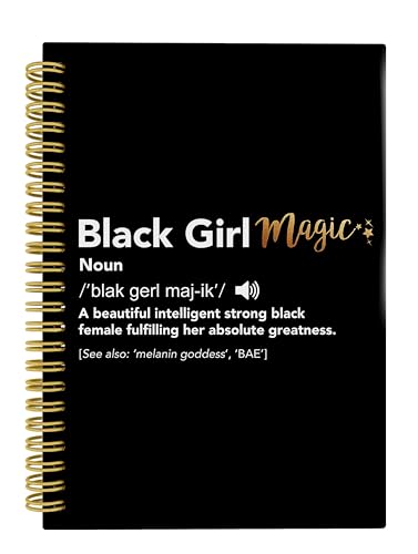 Carnet magique Knibeo Black Girl à spirale 164 pages 14x21cm