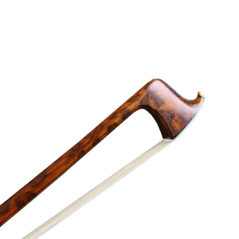 Yinfente Violinenbogen 4/4 in voller Größe, Schlangenholz mit Perlenauge, natürliches Haar, Pernambuko-Ebene, steif und gut ausbalanciert, Violinenbogen in voller Größe für Violinisten und Geiger