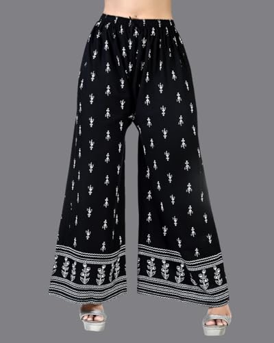 Image of Women's Regular Fit Rayon Palazzos