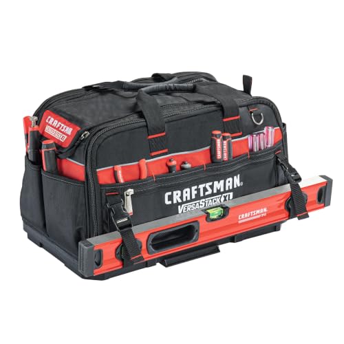 CRAFTSMAN VERSASTACK XL Tool Bag, 22.5”, Durable Polyester, Black and Red (CMST21450) - image 9