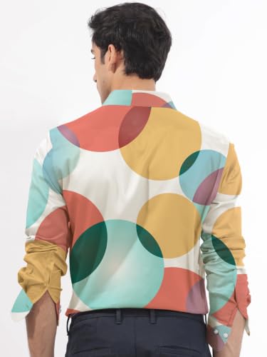 Image of Noble Monk Men's Full Sleeve Shirt | Casual Formal Button Down Top | Regular Fit Stylish Wear | Comfortable Everyday Apparel