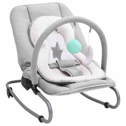 Vetnasa Hamaca Mecedora para bebés de Acero Gris Claro Bebés y niños pequeños, Juguetes y Actividades para bebés, Mecedoras y sillas para bebés Gris 4,85 KG
