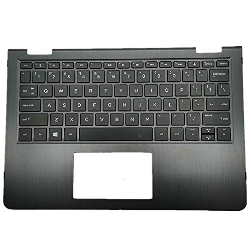Clavier d'ordinateur portable HP Pavilion 14M-BA x360 noir avec repose-poignet 924117-001