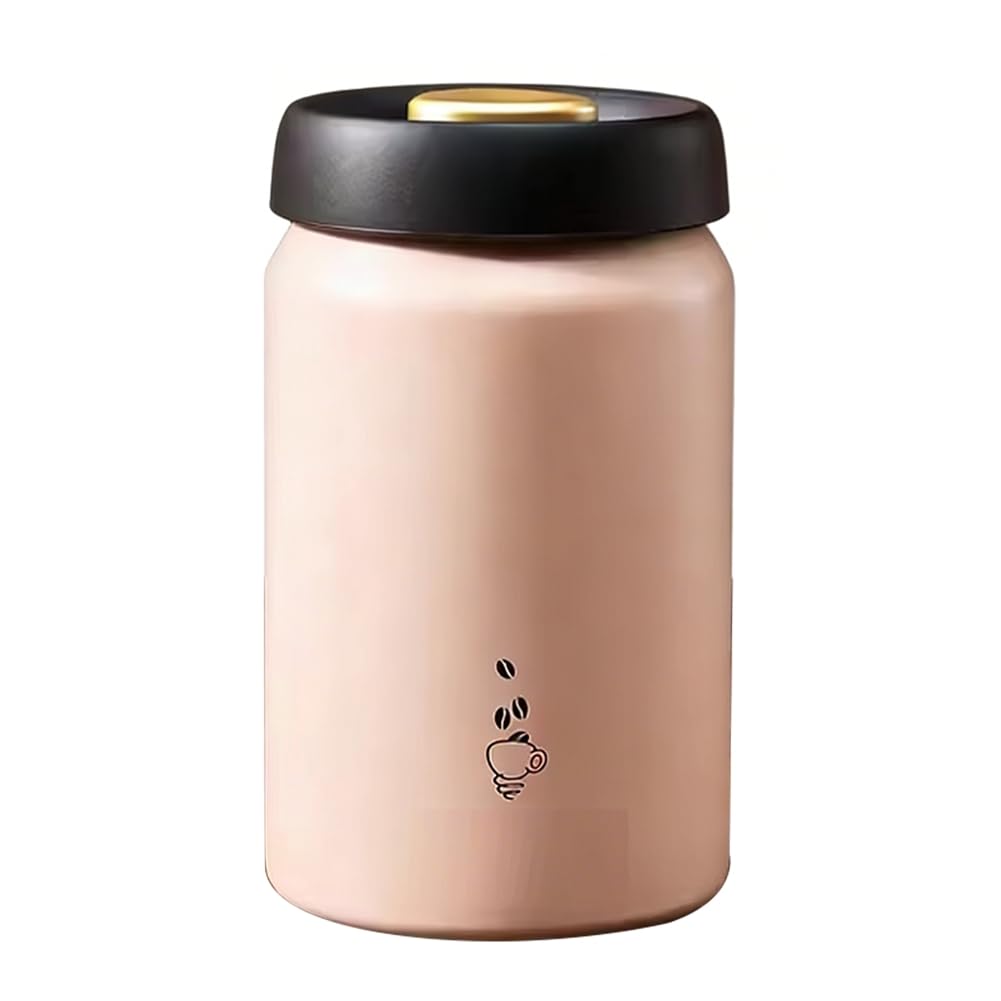 UDSKNV[KSL 1200ML Vacuum Coffee Bean Storage Stainless Steel Airtight Canister Light-Proof Tea Spice Food Jar Kitchen Tool