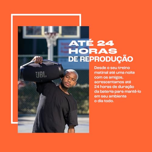 JBL, Caixa de Som, Boombox 3 Wi-Fi, Bluetooth, À Prova D'água e Poeira - Preto