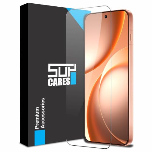 Image of SupCares Tempered Glass for Oppo Find X9s (6.59 Inch) With Installation Kit | 9H Edge to Edge Screen Protector | Black