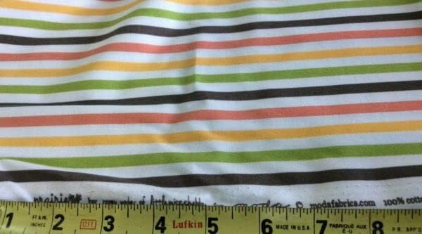 Tela de costura de calidad  PIMA 100% algodón 132 pulgadas, naranja, guingán blanco por SPECHLER Vogel 36 x 44 pulgadas por The Yard PIMA Cotton