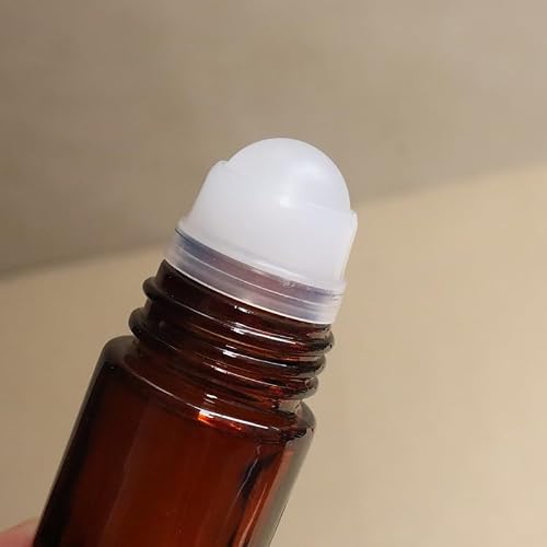 2Pcs Brown 50ml Glass Essential Oil Roller Bottles Refillable Roll on Bottles Empty Deodorant Bottle Containers Rollerball Bottles for Fragrance Roller Bottles Refillable Containers Accessories - Thumbnail 5
