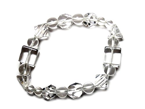 Armband platonische Körper Bergkristall 6-12 mm Cover