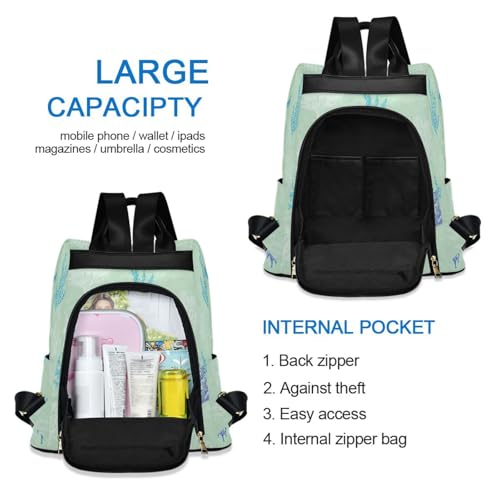 Sac à dos vert turquoise : protégez vos affaires avec le zip de sécurité