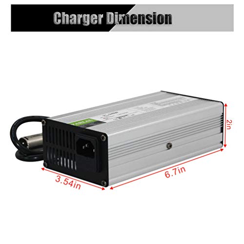 58.8V Ebike Charger 51.8V/50V/52V Li-Ion Battery Charger Lithium Battery Charger E-Bike/Boat/Motorcycle Battery Charger With (58.8V 4A Xlr) #TOP1