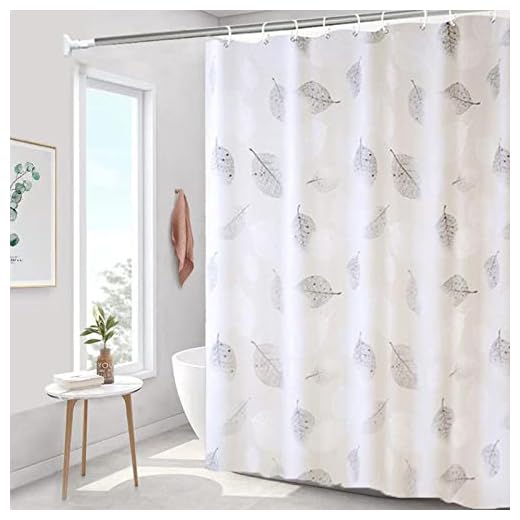 Duschgardin elegant vattentät mögel badrum duschdraperi polyester med krokar för badkar och duschkabin 200 x 200 cm