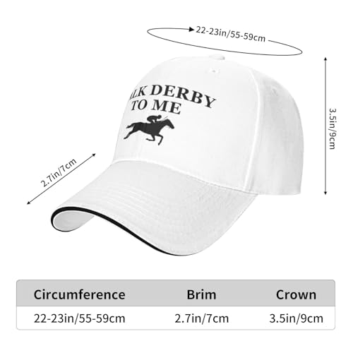 Talk Derby to Me Hats para Mujeres y Hombres miniatura 5