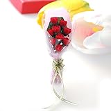 ramo de rosas rojas y blancas precio Puramente hecho a mano, artesanía exquisita