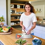 304 Stainless Steel Cutting Board, Double-Sided Stainless Steel Chopping Board for Kitchen Dishwasher Safe Ideal Food Grade Cutting Boards for Cutting Meats Fruit & Vegetable(13.3 * 9.1 in)
