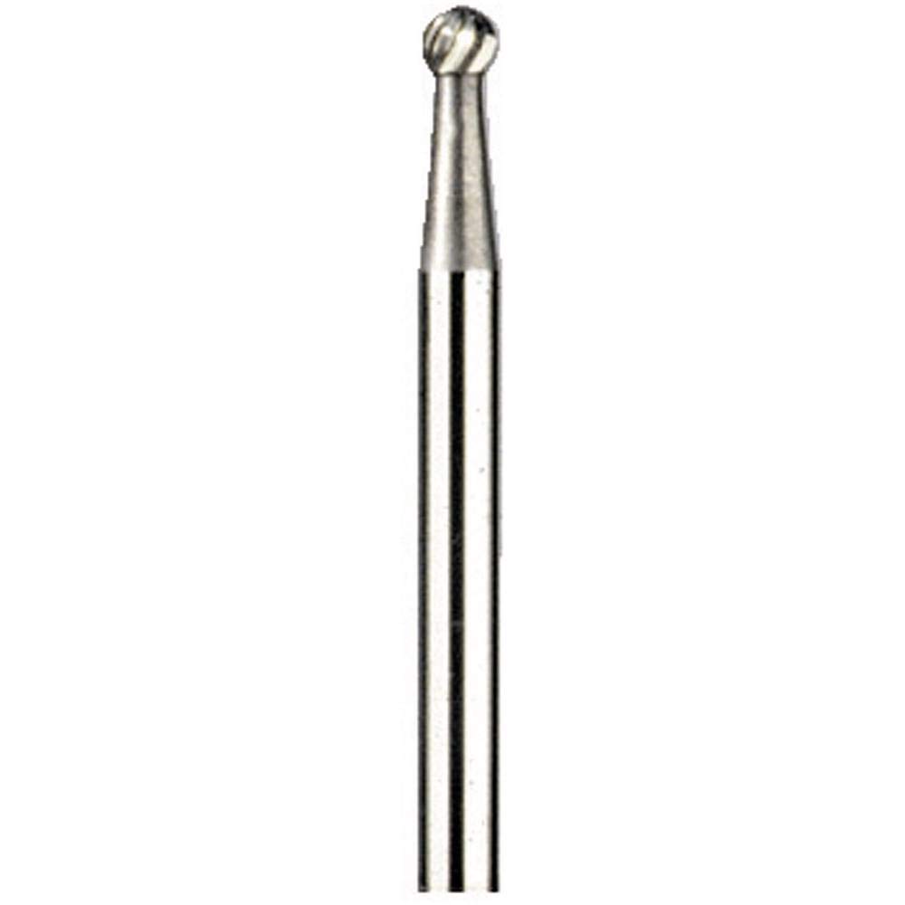Dremel 9905 Wolfram Karbid Fräser rund - Zubehör für Multifunktionswerkzeug mit 1 Fräser 3,2mm zum Formen, Glätten und zur Materialabnahme von Stahl, Kunststoff, Holz u.v.m., Grau, 1/2 Inch