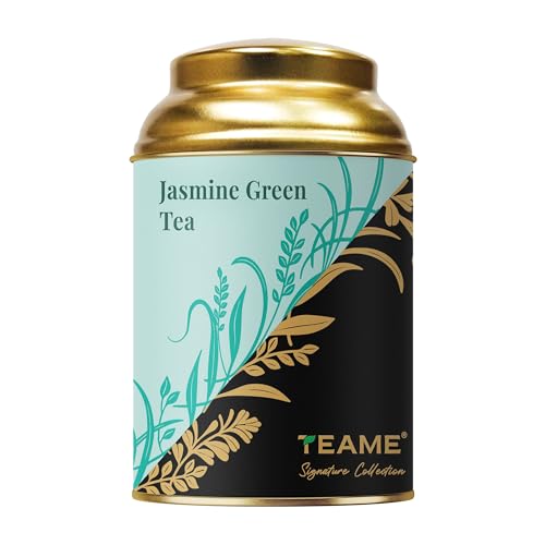 TE-A-ME Jasmine Green Tea Tin, 50 GMS, 50g