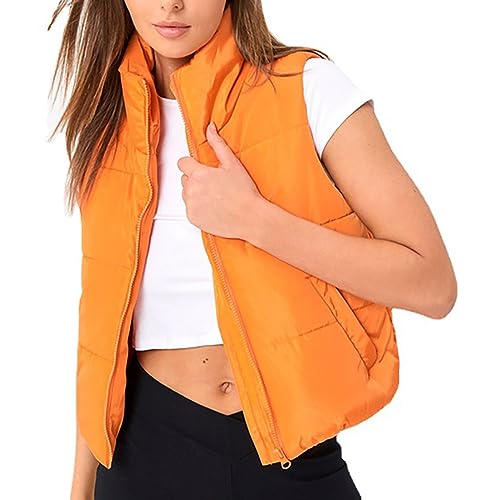 Gilet femmes sans manches chaud leger mode mode col montant XL