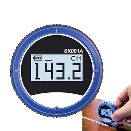 Regola di rullo digitale - Strumento di misurazione intelligente con schermo LCD | Regola di lunghezza per leader, costruzioni, artigianato, miglioramenti per la casa, ingegneria