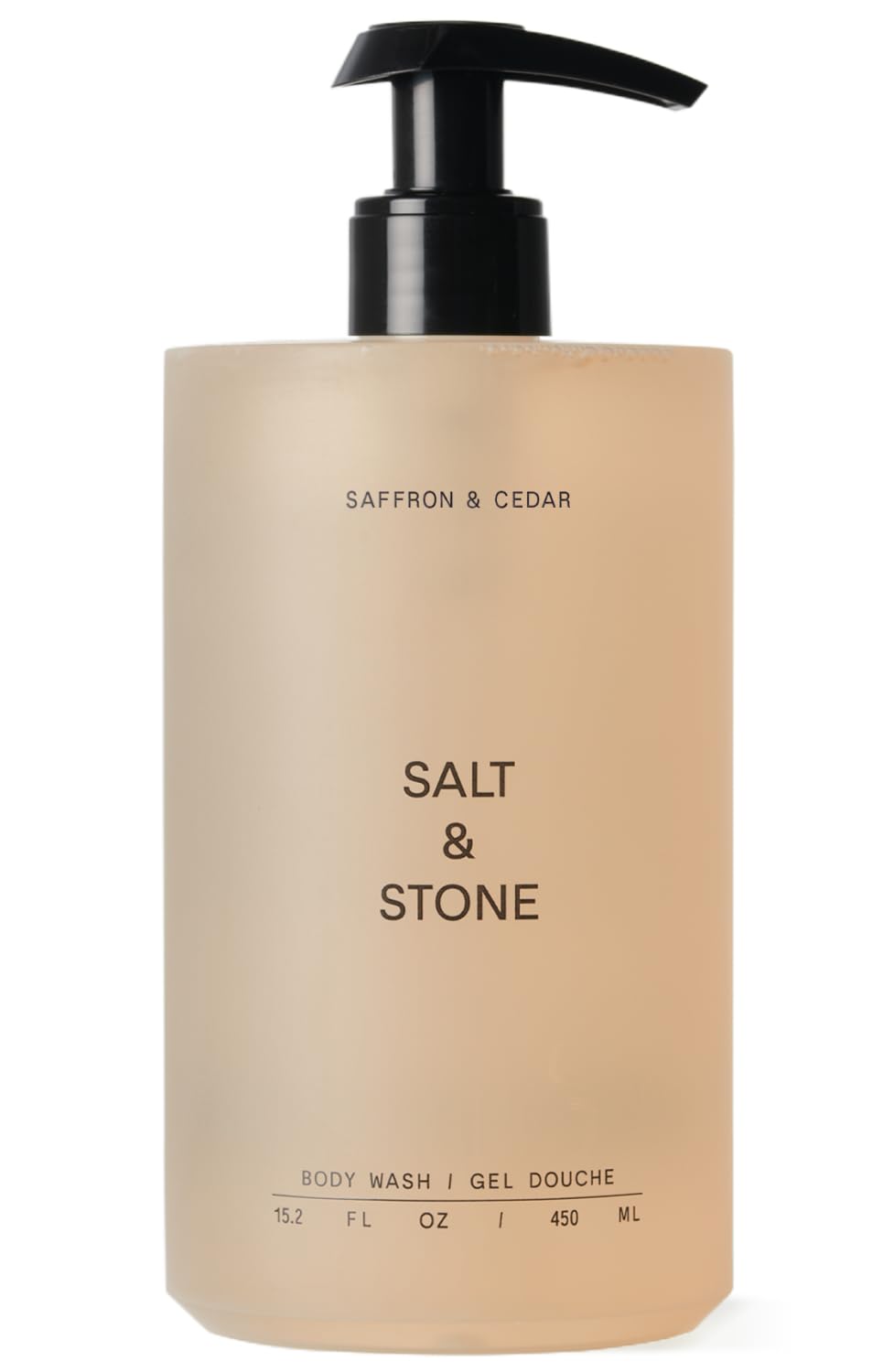 Salt & Stone Body Wash for Women & Men, Saffron & Cedar 15.2 fl oz