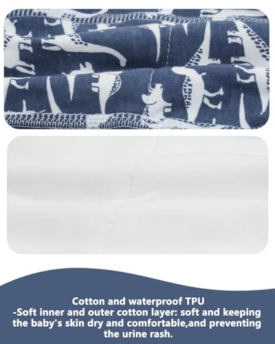 ALVABABY Baby Potty Training Pants 8 Packs Cotton Absorbent Reusable Toilet Training Underwear for Toddler Girls Boys 2T-4T 8XC01A-3TJ4